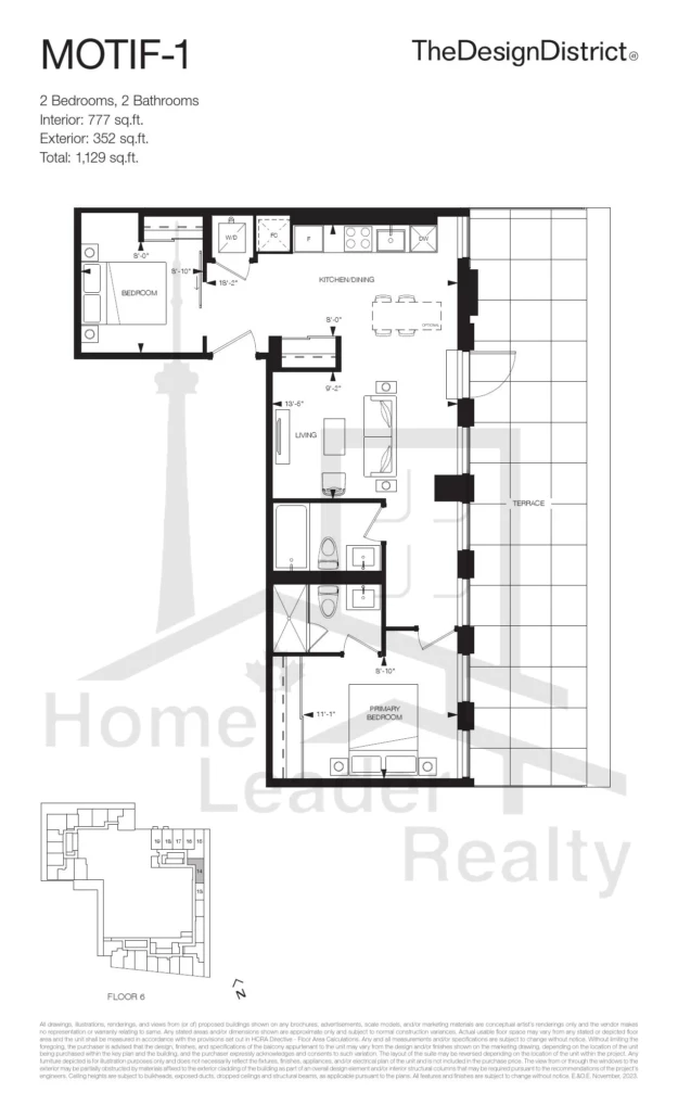 The-Design-District-Condos-Tower-B-Unit-614-Motif-1-floorplan