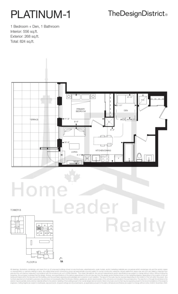 The-Design-District-Condos-Tower-B-Unit-1319-Platinum-floorplan