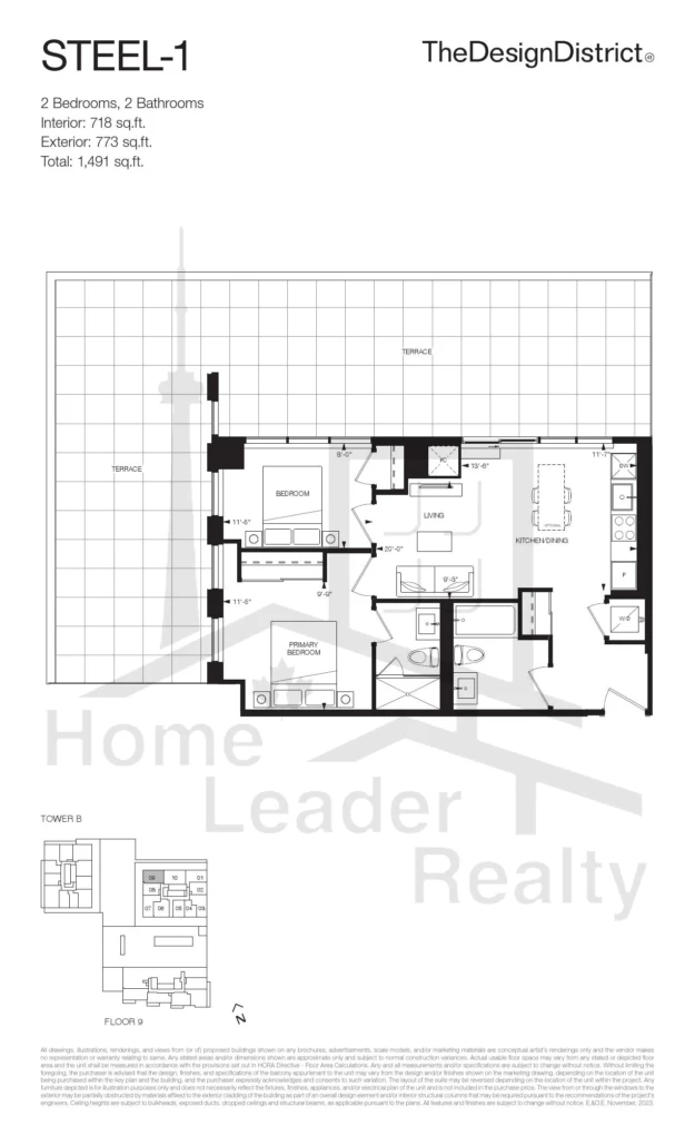 The-Design-District-Condos-Tower-B-Unit-1320-Steel-floorplan