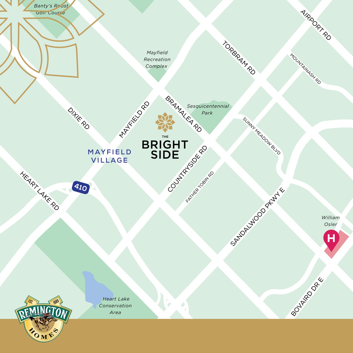 The Bright Side at Mayfield Village Map