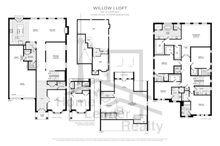 OakRidge-Meadows-Homes-Willow-With Loft-Elev-A-floorplan