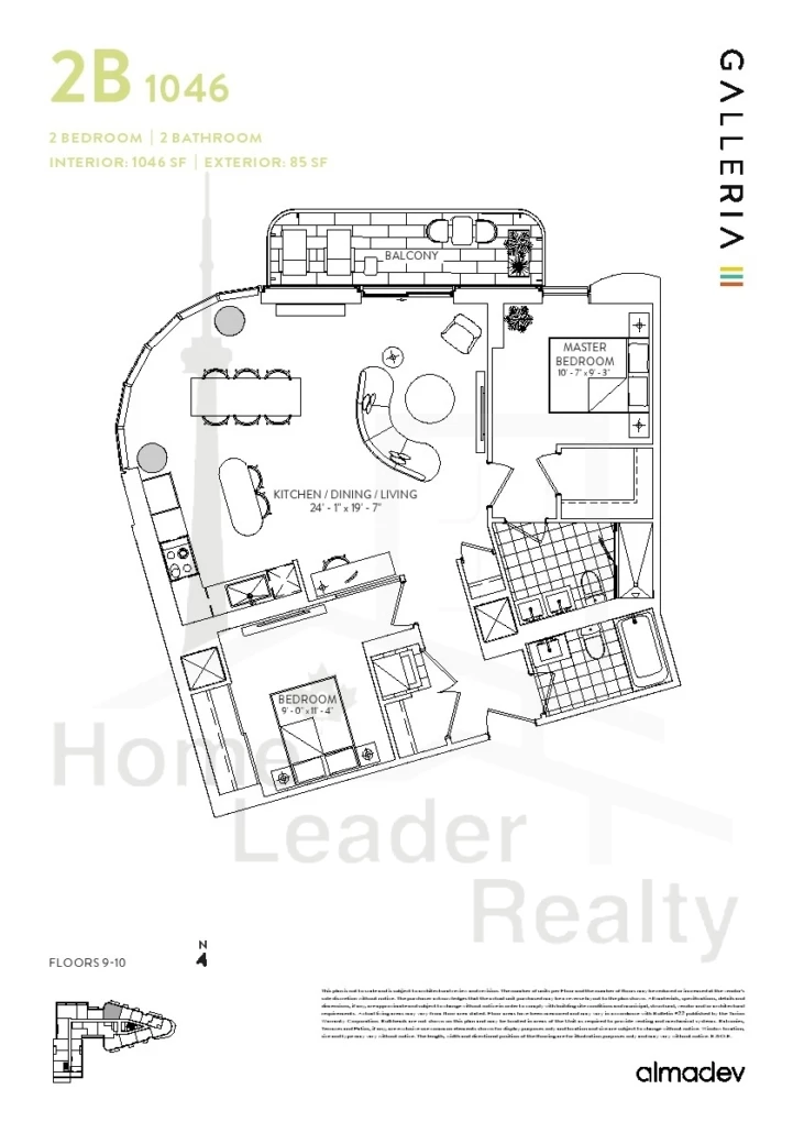 Galleria-3-Condos-Unit-1011-2BR-floorplan
