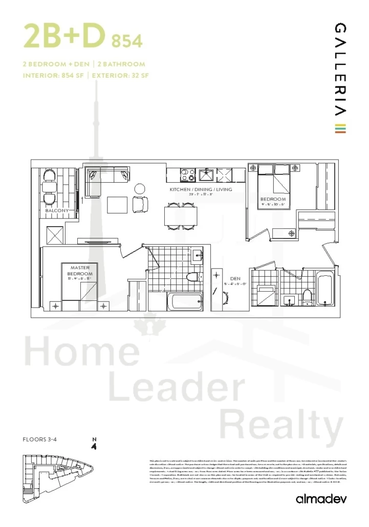Galleria-3-Condos-Unit-408-2BR+D-floorplan