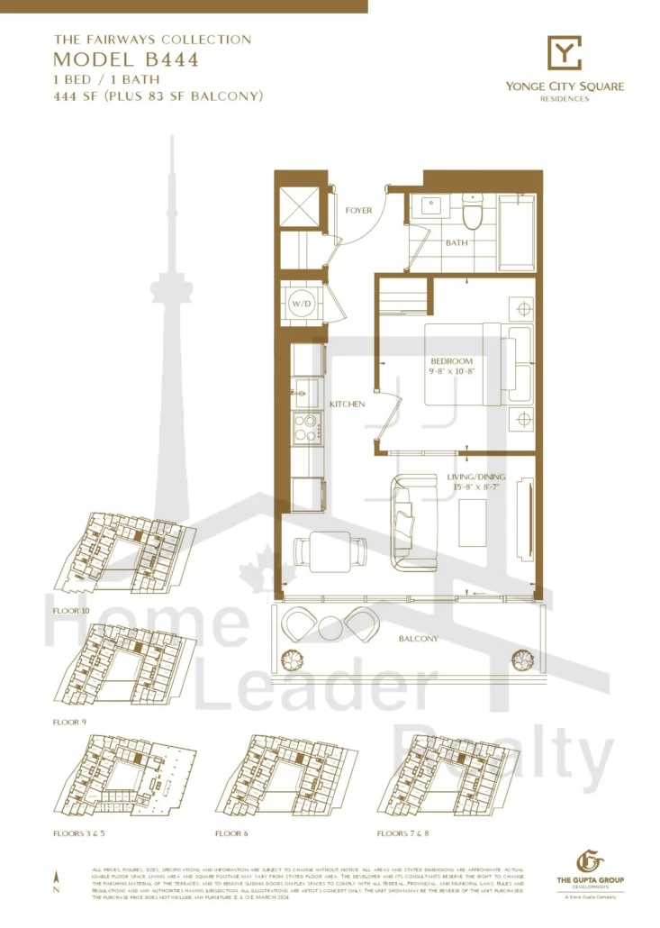Yonge-City-Square Condos-B444-Fairways-Tower-Collection-floorplan