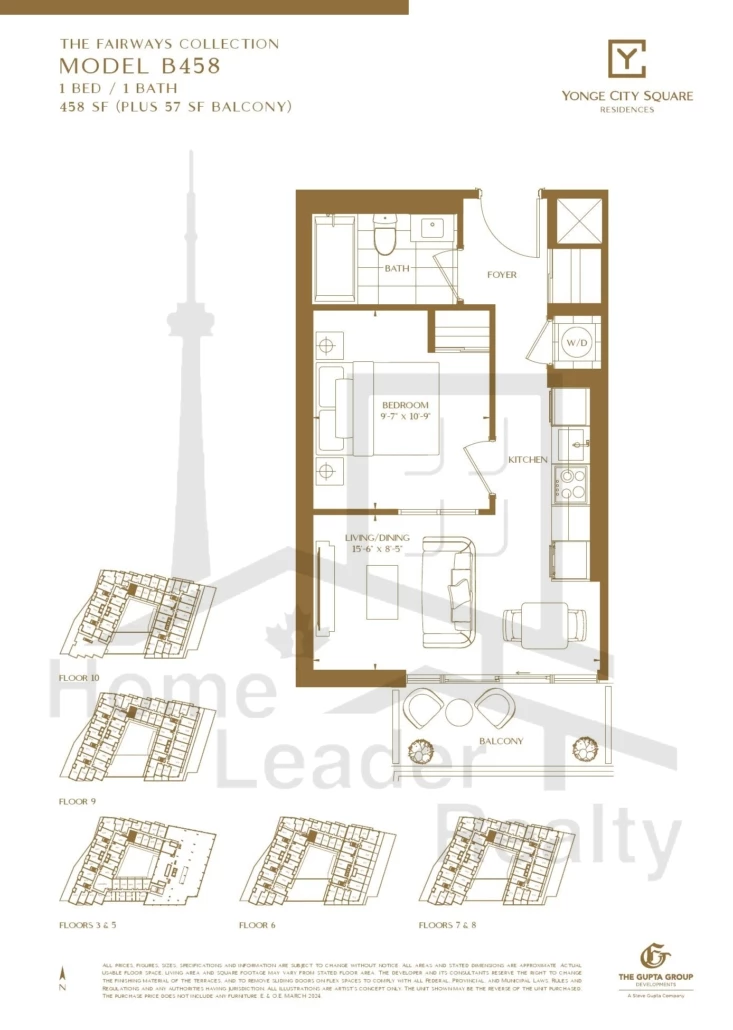Yonge-City-Square Condos-B458-Fairways-Tower-Collection-floorplan