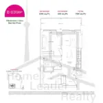 Burnet-Condos-at-Rise & Rose-B639/BF-1B+D-floorplan
