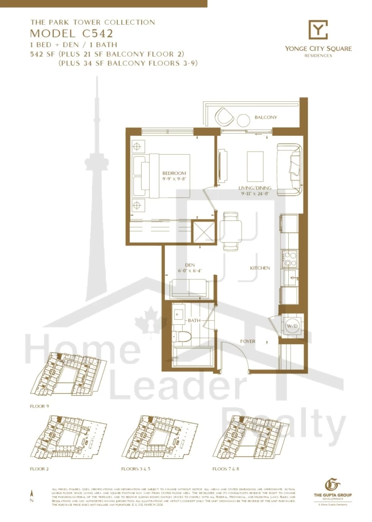 Yonge-City-Square Condos-C542-Park-Tower-Collection-floorplan