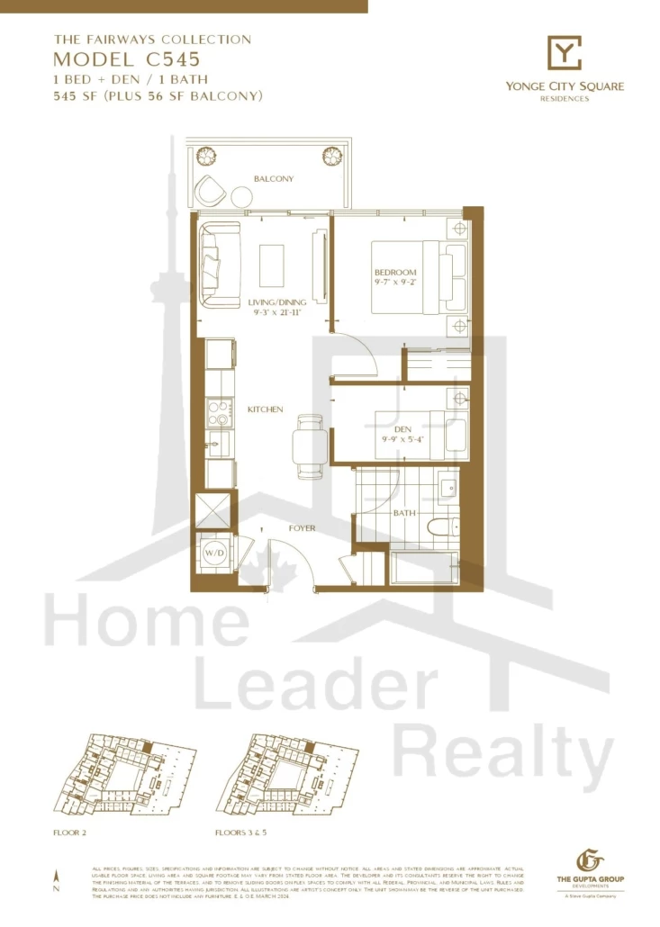 Yonge-City-Square Condos-C545-Fairways-Tower-Collection-floorplan