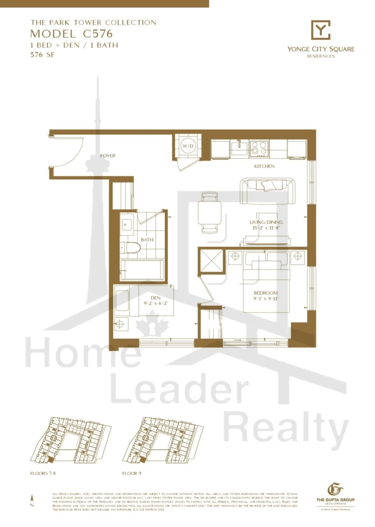 Yonge-City-Square Condos-C576-Park-Tower-Collection-floorplan
