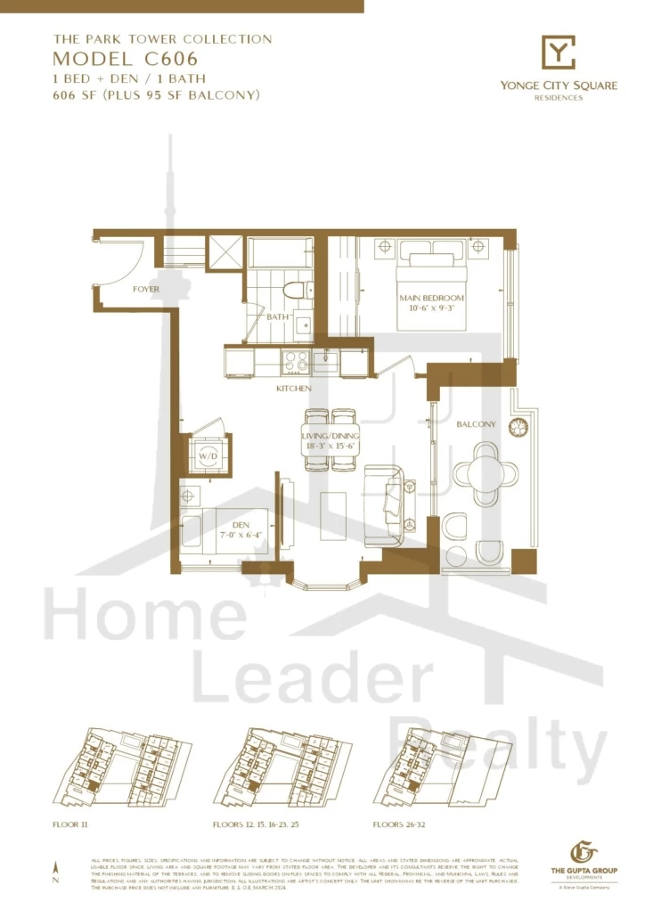 Yonge-City-Square Condos-C606-Park-Tower-Collection-floorplan