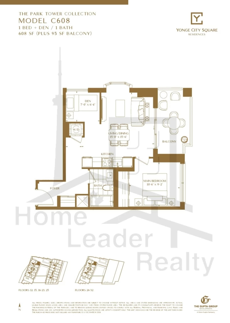 Yonge-City-Square Condos-C608-Park-Tower-Collection-floorplan