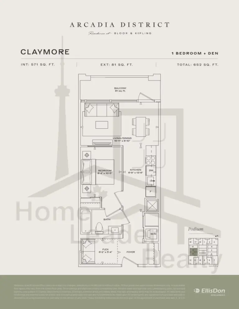 Arcadia-District-Condos-C0213 Claymore-floorplan