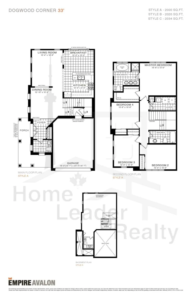 Empire-Avalon-Lot-46-Phase 8-Dogwood-Elev C-floorplan