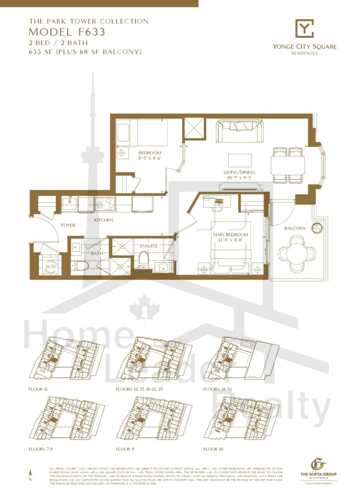 Yonge-City-Square Condos-F633-Park-Tower-Collection-floorplan