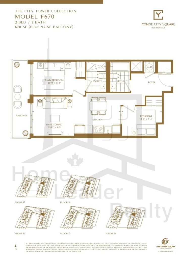 Yonge-City-Square Condos-F670-City-Tower-Collection-floorplan
