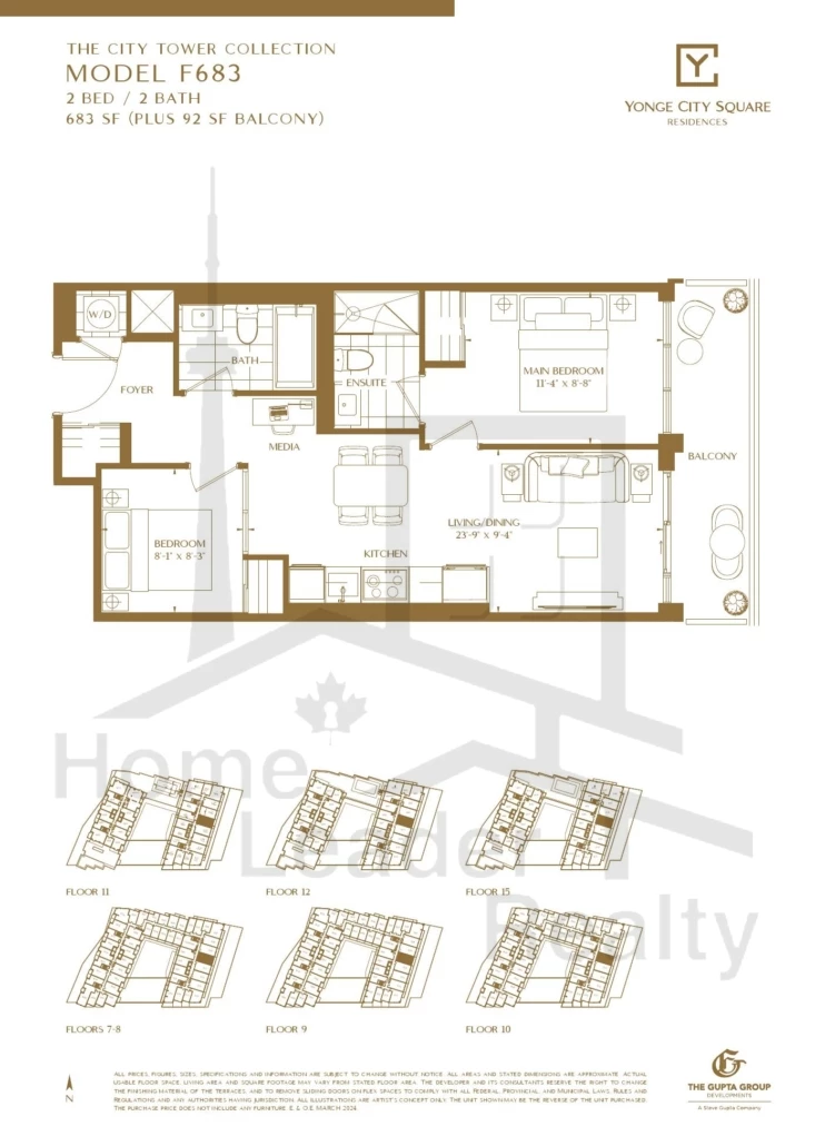 Yonge-City-Square Condos-F683-City-Tower-Collection-floorplan