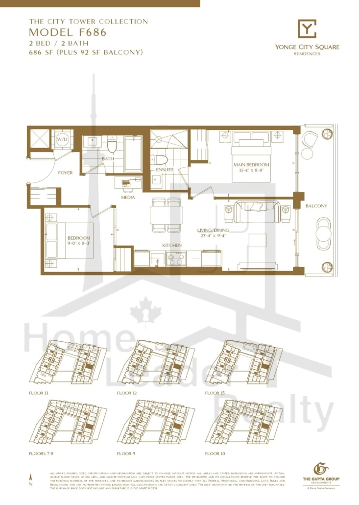 Yonge-City-Square Condos-F686-City-Tower-Collection-floorplan