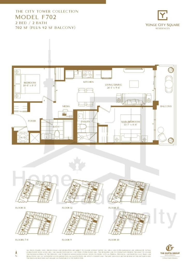 Yonge-City-Square Condos-F702-City-Tower-Collection-floorplan