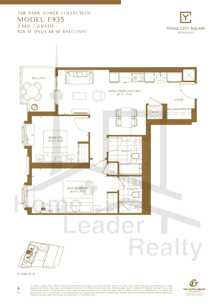 Yonge-City-Square Condos-F935-Park-Tower-Collection-floorplan