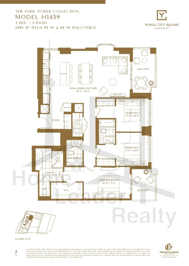 Yonge-City-Square Condos-H1459-Park-Tower-Collection-floorplan