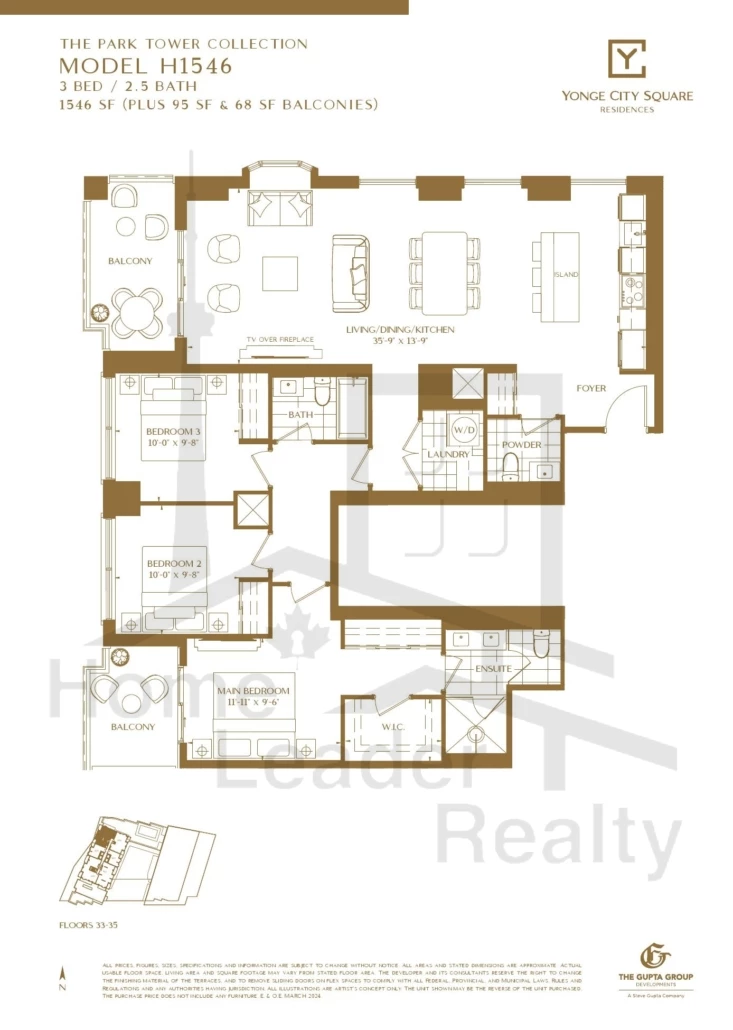 Yonge-City-Square Condos-H1546-Park-Tower-Collection-floorplan