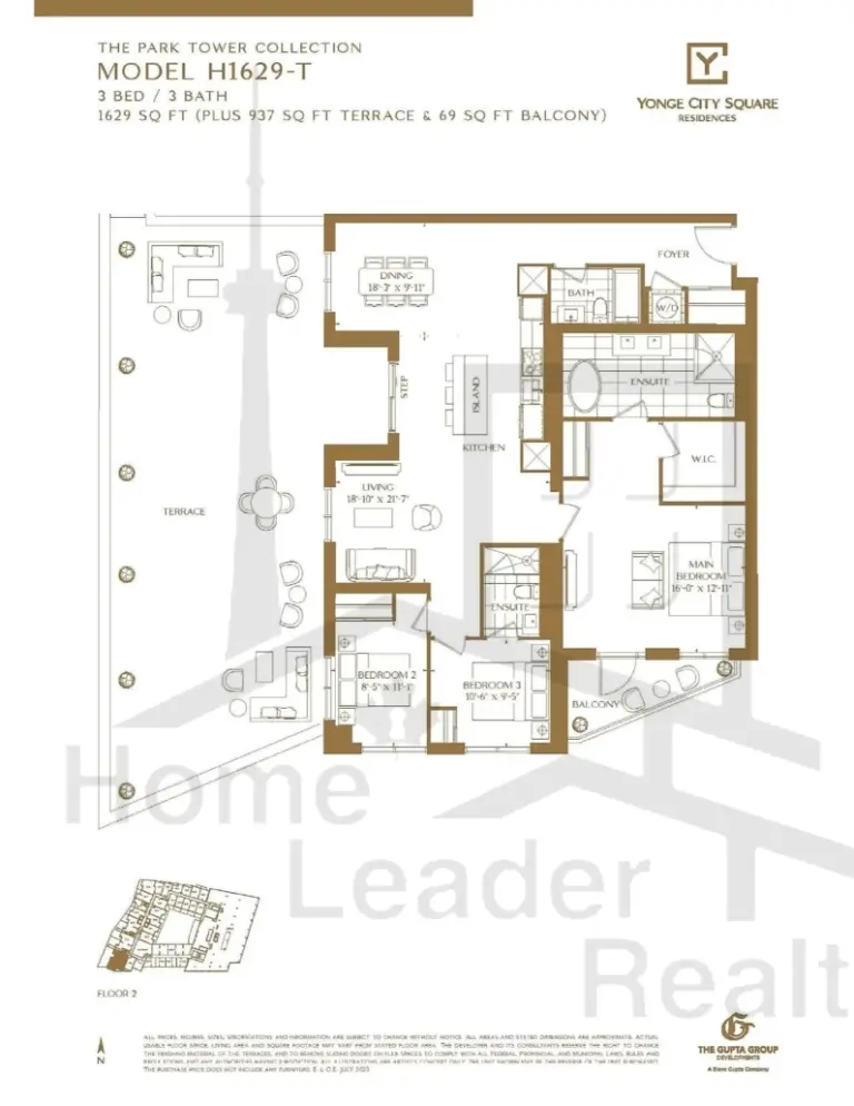Yonge-City-Square Condos-H1629-T-Park-Tower-Collection-floorplan