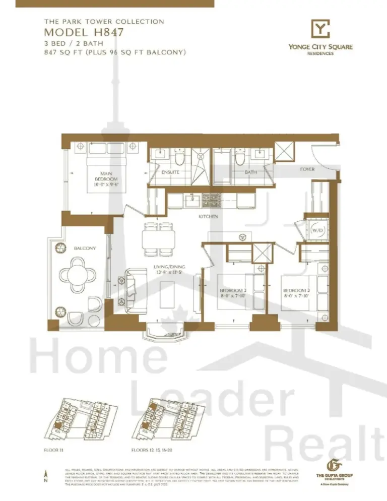 Yonge-City-Square Condos-H847-Park-Tower-Collection-floorplan