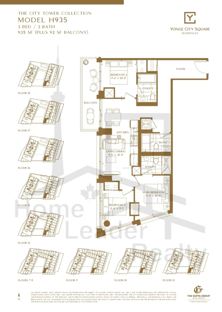 Yonge-City-Square Condos-H935-City-Tower-Collection-floorplan