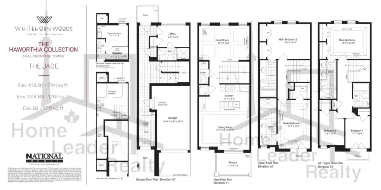 Whitehorn-Woods-Towns-Block 6-Lot 35-The Jade-Elev A1-floorplan