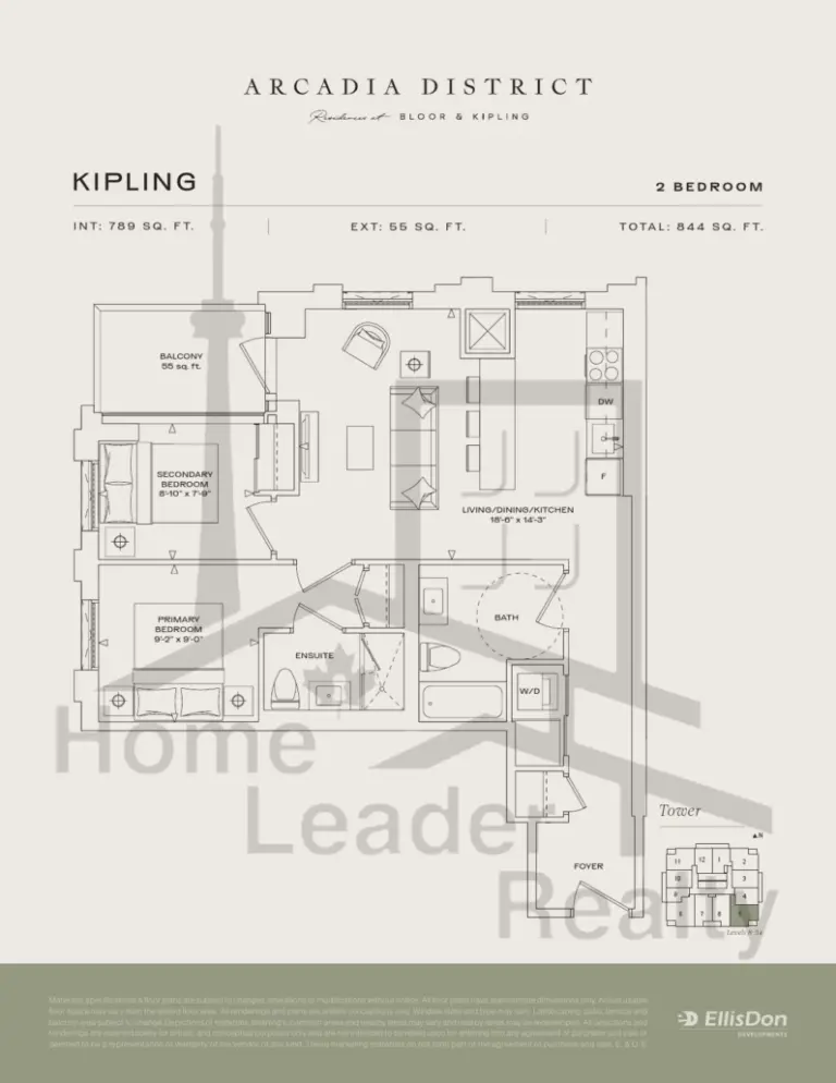 Arcadia-District-Condos-C0805 Kipling-floorplan