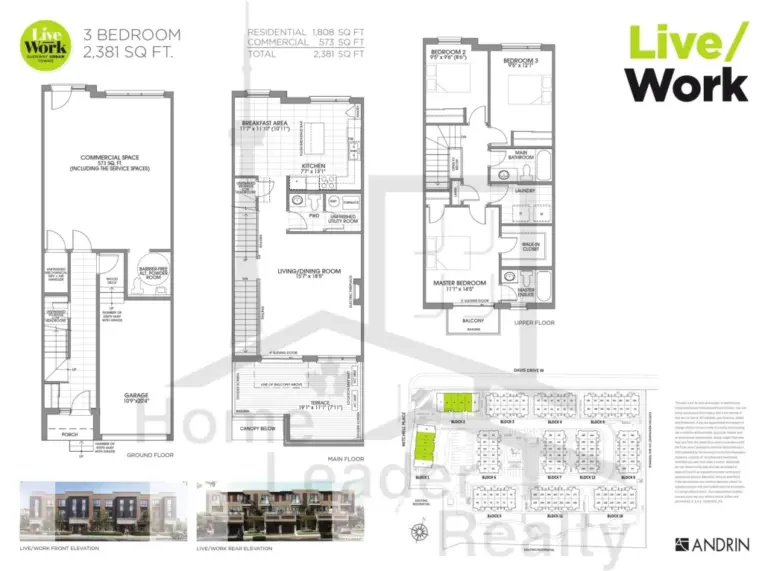 Glenway-Urban-Towns-Block 1-Unit 4 L/W-floorplan