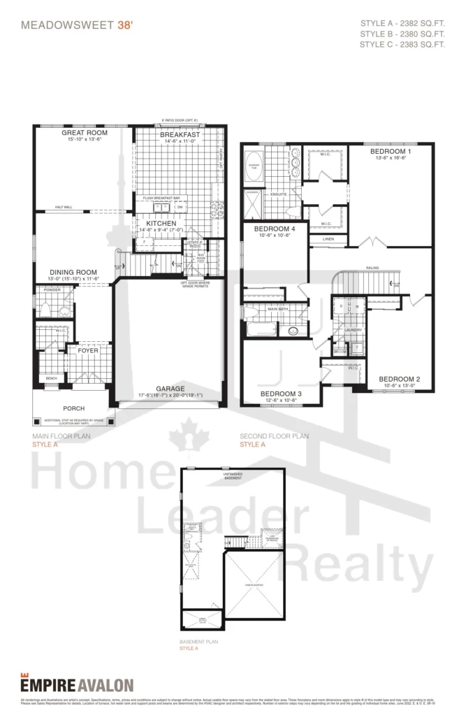 Empire-Avalon-Lot-48-Phase 8-Meadowsweet-Elev A-floorplan