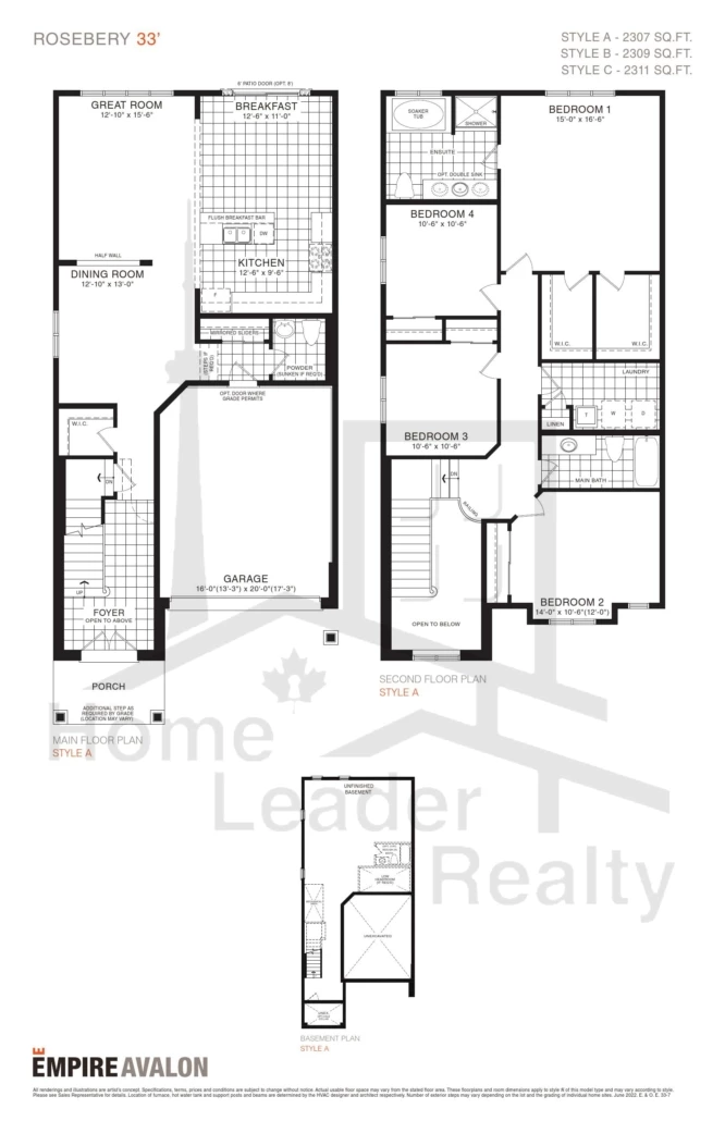 Empire-Avalon-Lot-122-Phase 8-Roseberry-Elev C-floorplan