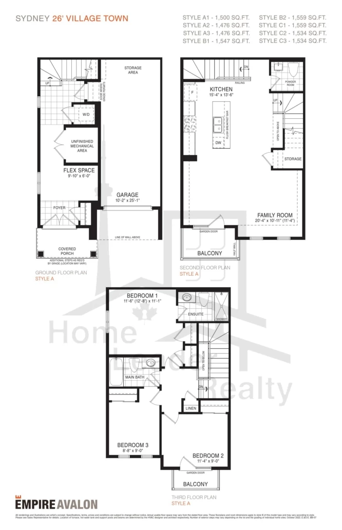 Empire-Avalon-Lot-BL60-03-Sydney Elev B-floorplan