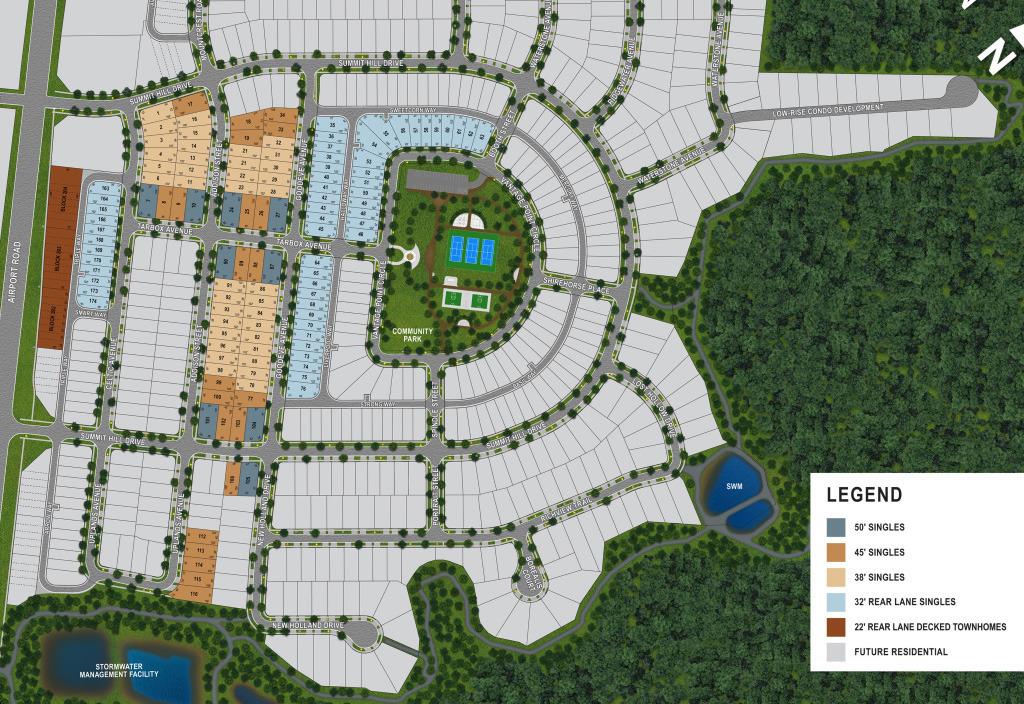 Upper Caledon East Homes 1 Upper Caledon East Homes Upper Caledon East Homes Aerial View of Site Plan