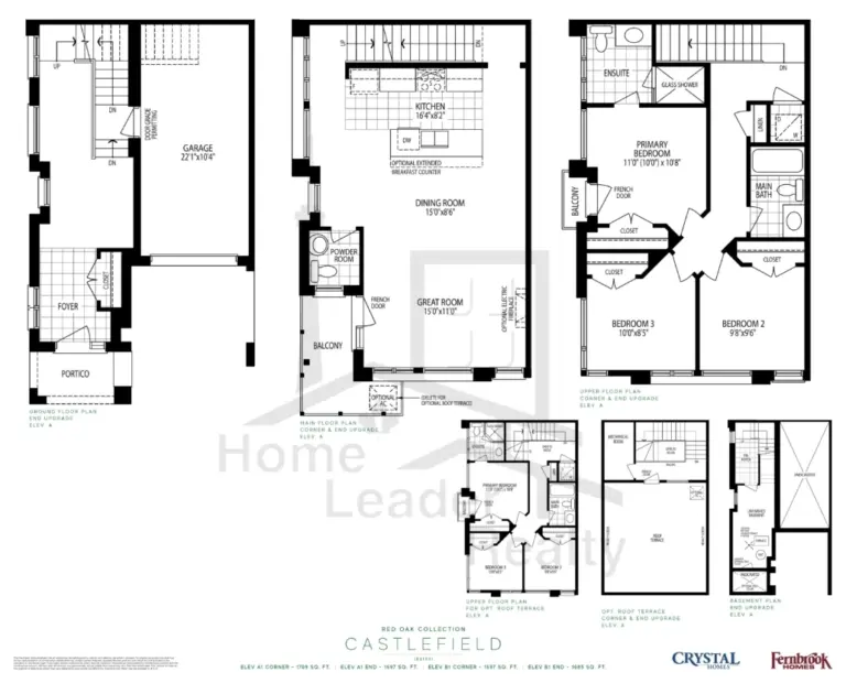 Oakbrook-Towns-Castlefield Elev A/B -floorplan