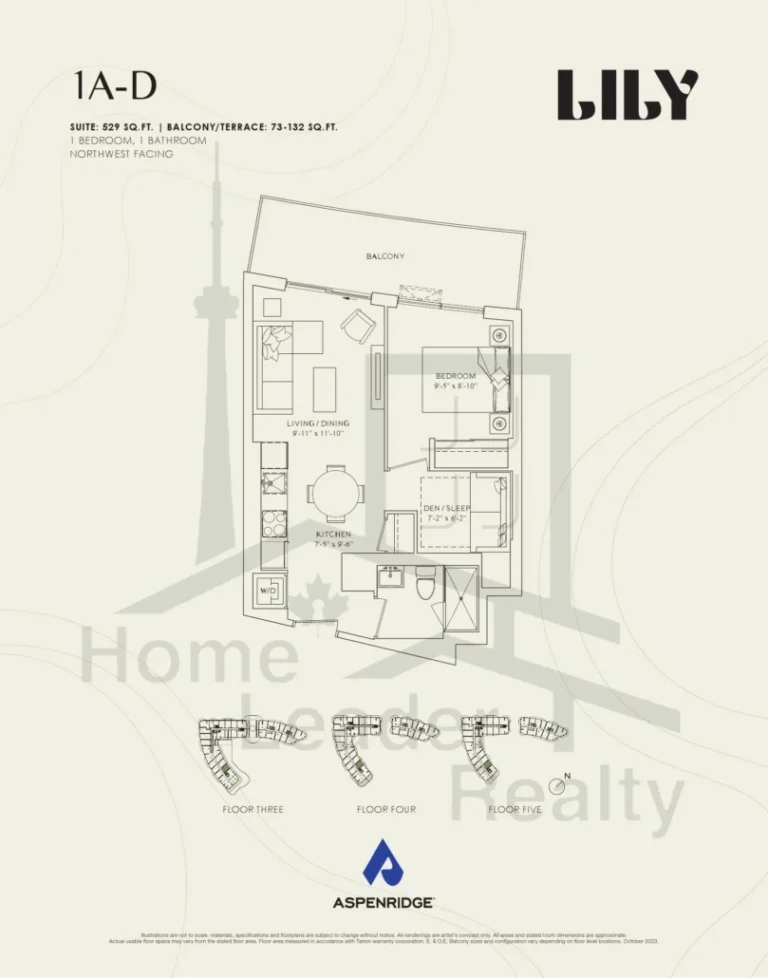 Lily-at-Crosstown-Condos-521-1A-D-floorplan