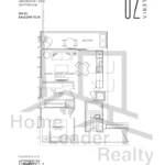 Galleria-02-Condos-1B+D-04/03-Unit-2004B-floorplan