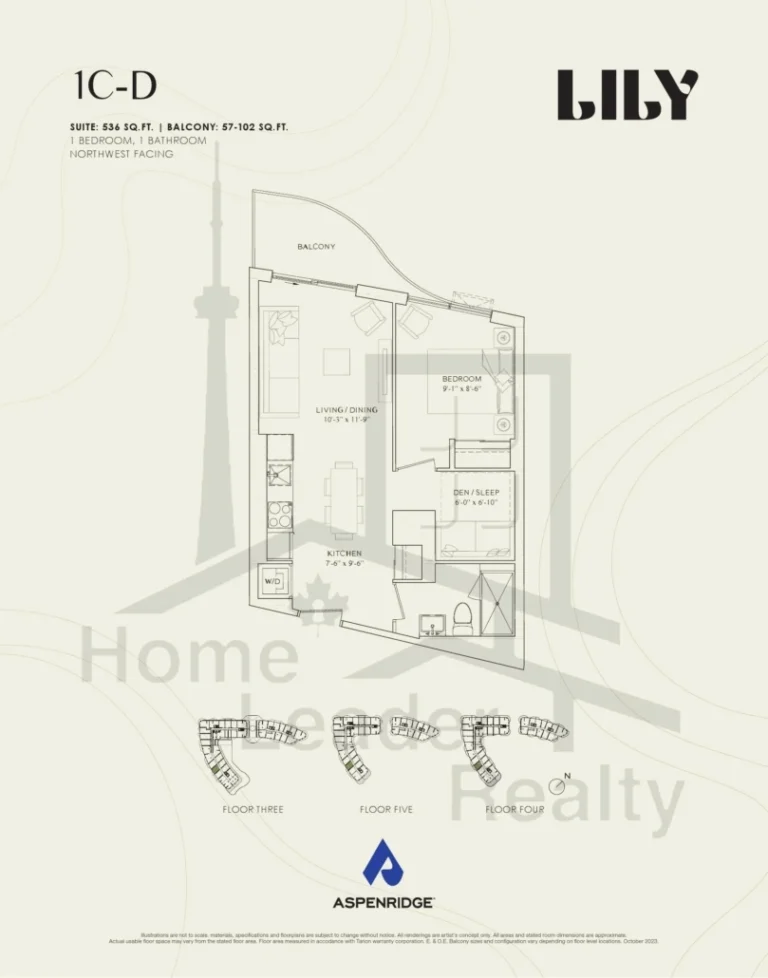 Lily-at-Crosstown-Condos-525-1C-D-floorplan