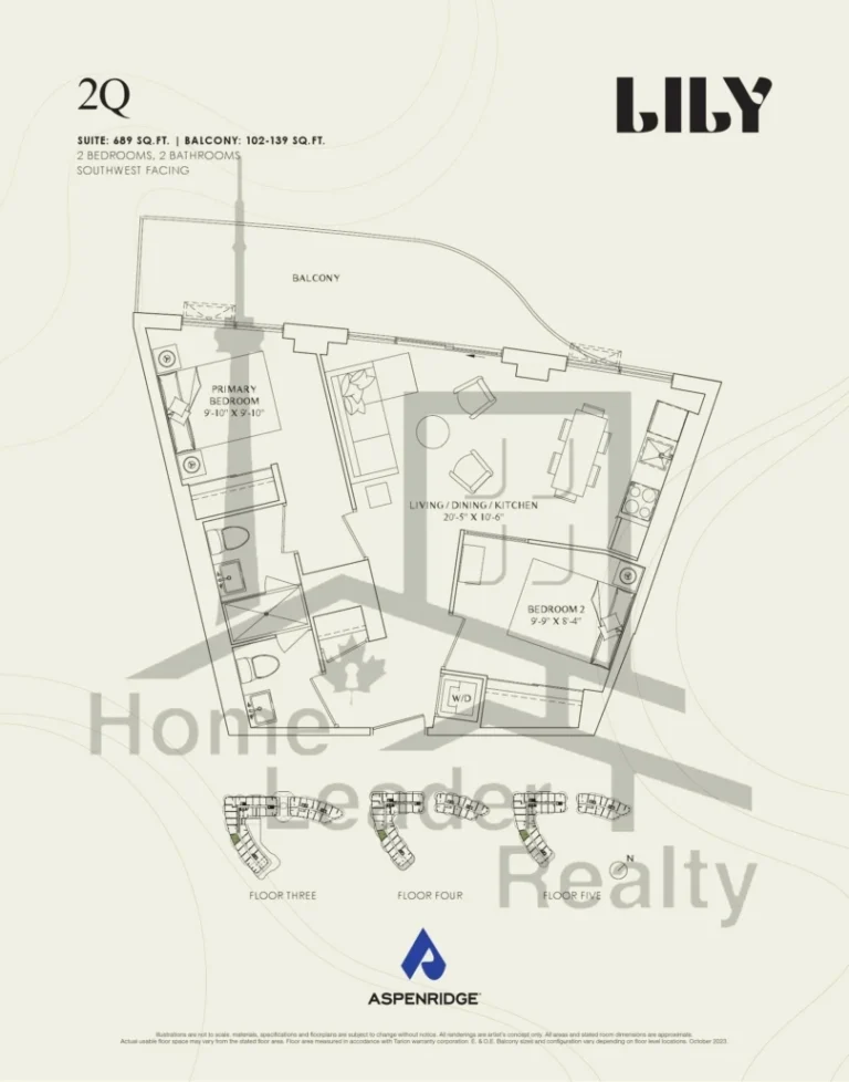 Lily-at-Crosstown-Condos-527-2Q-floorplan