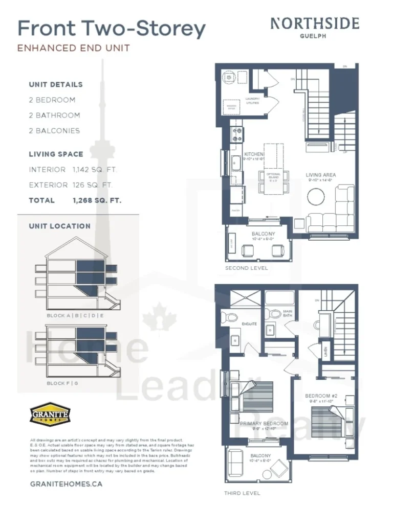 Northside-Towns-Front-Two-Storey-Enhanced-End-Unit-floorplan