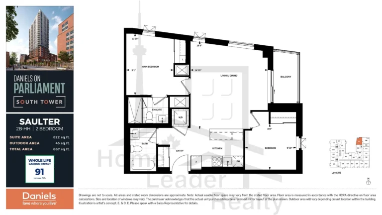 Daniels-on-Parliament-Condos-SAULTER-floorplan
