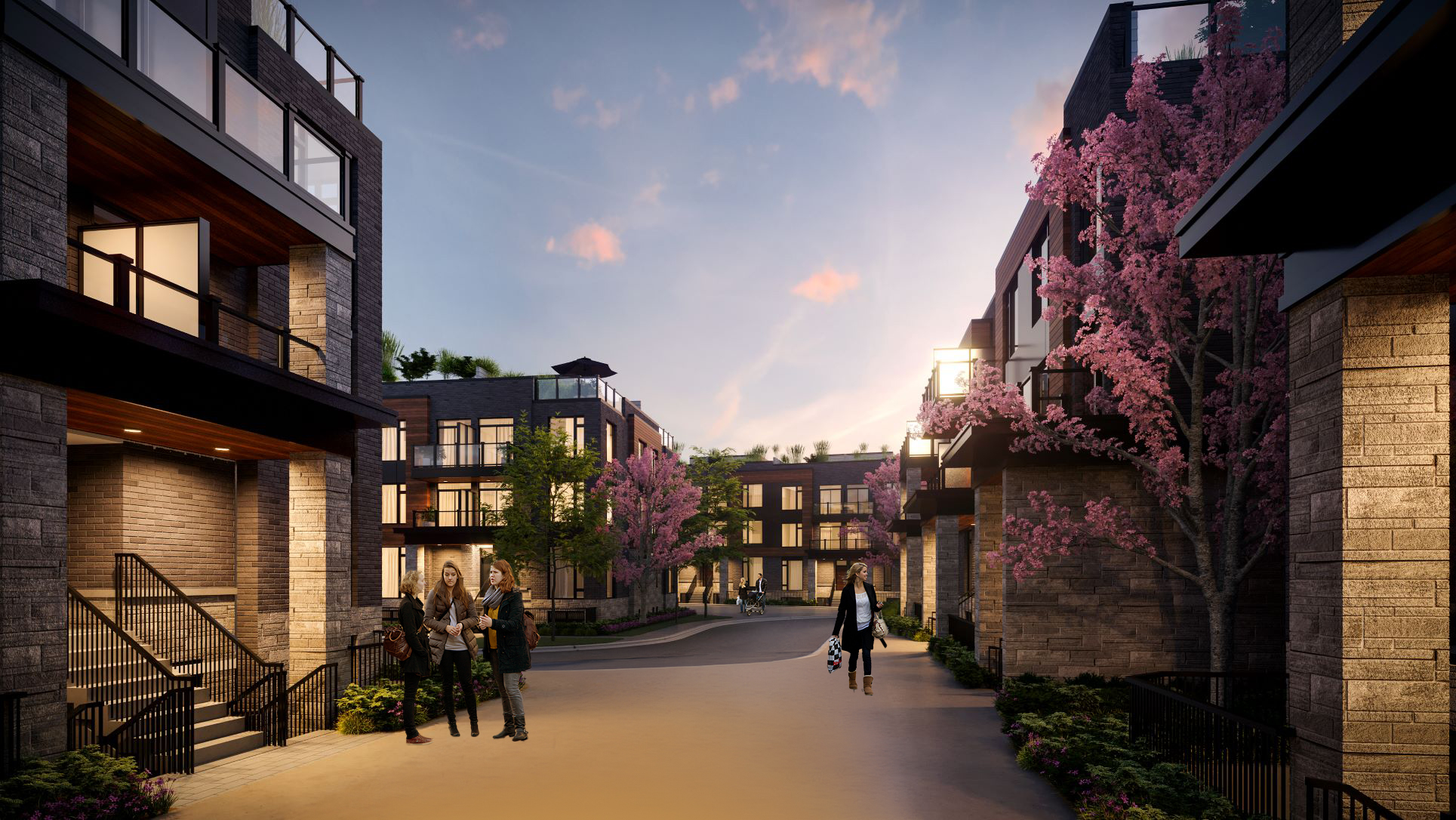 The Markdale Towns 2 Street Corner View of Unit Exteriors 5
