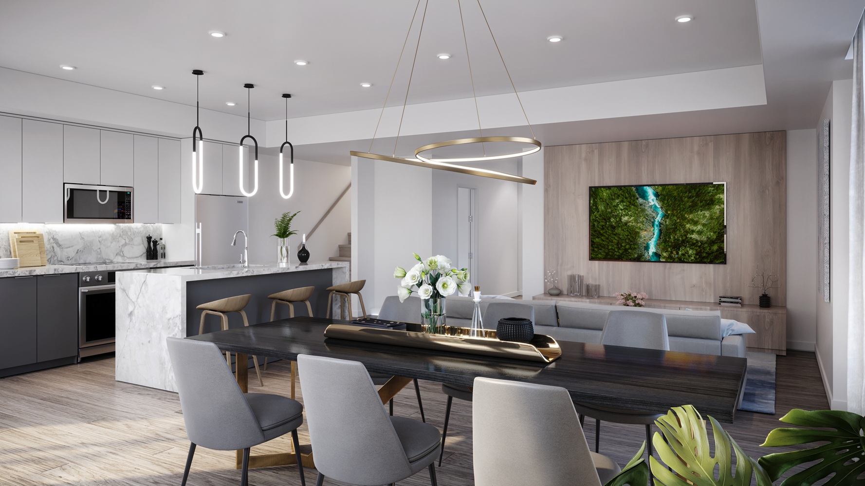 The Markdale Towns 2 Kitchen Rendering