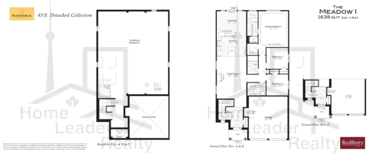 Sunnidale-Wasaga-Beach-The-Meadow-1-Bungalow-Elev-A-floorplan