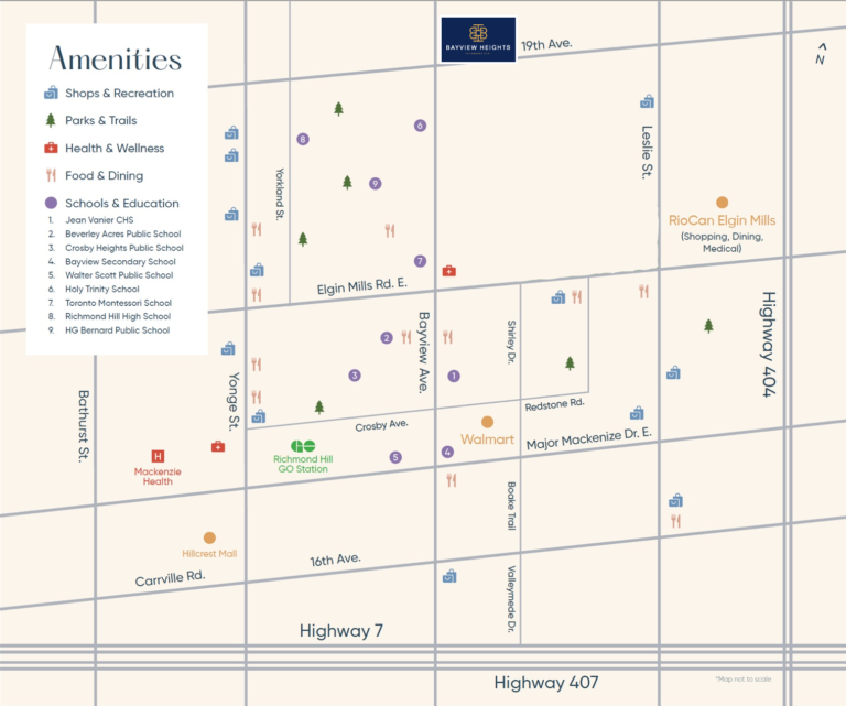 Bayview Heights Towns Amenities