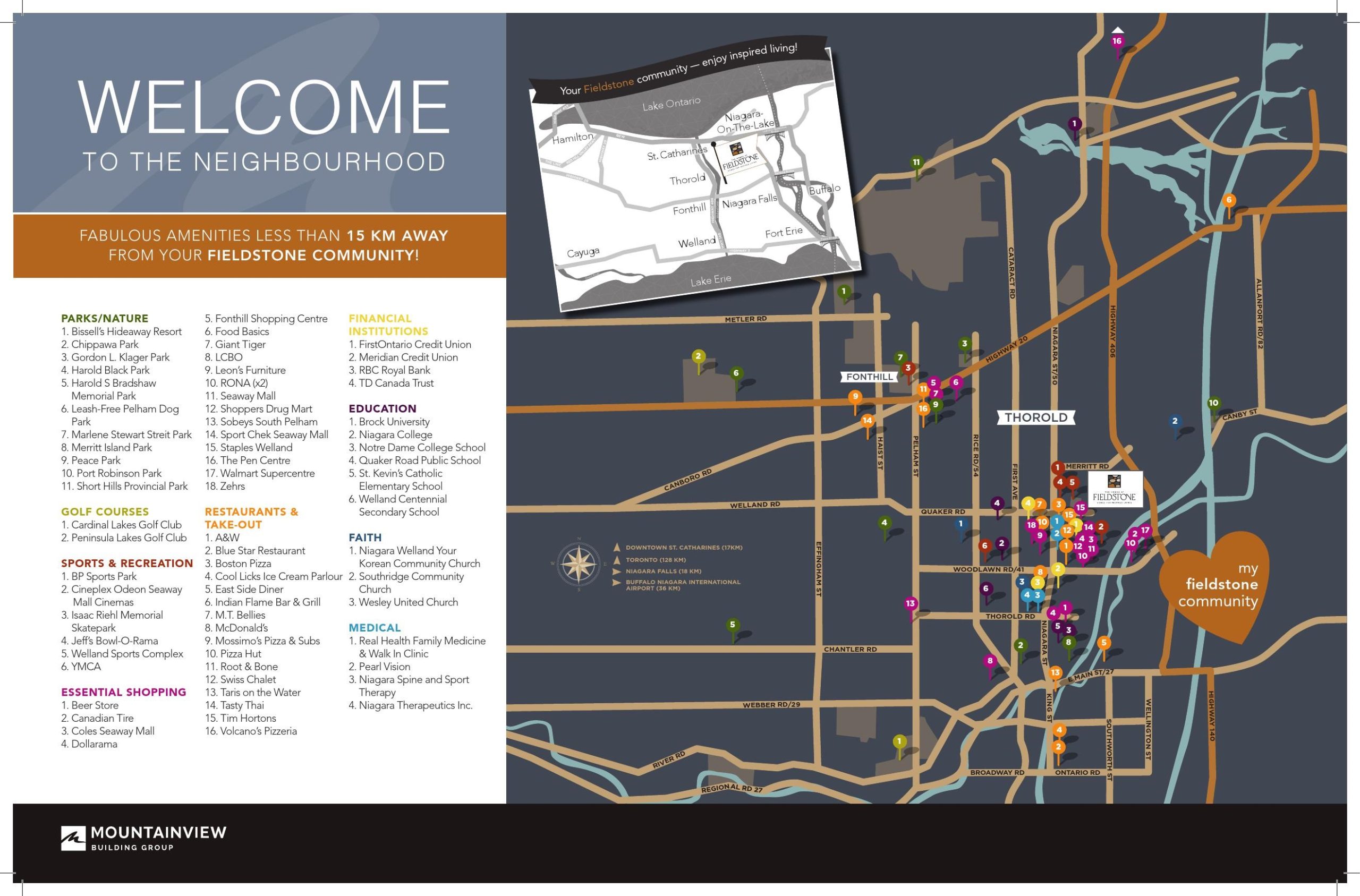 The Homes at Fieldstone Amenity Map