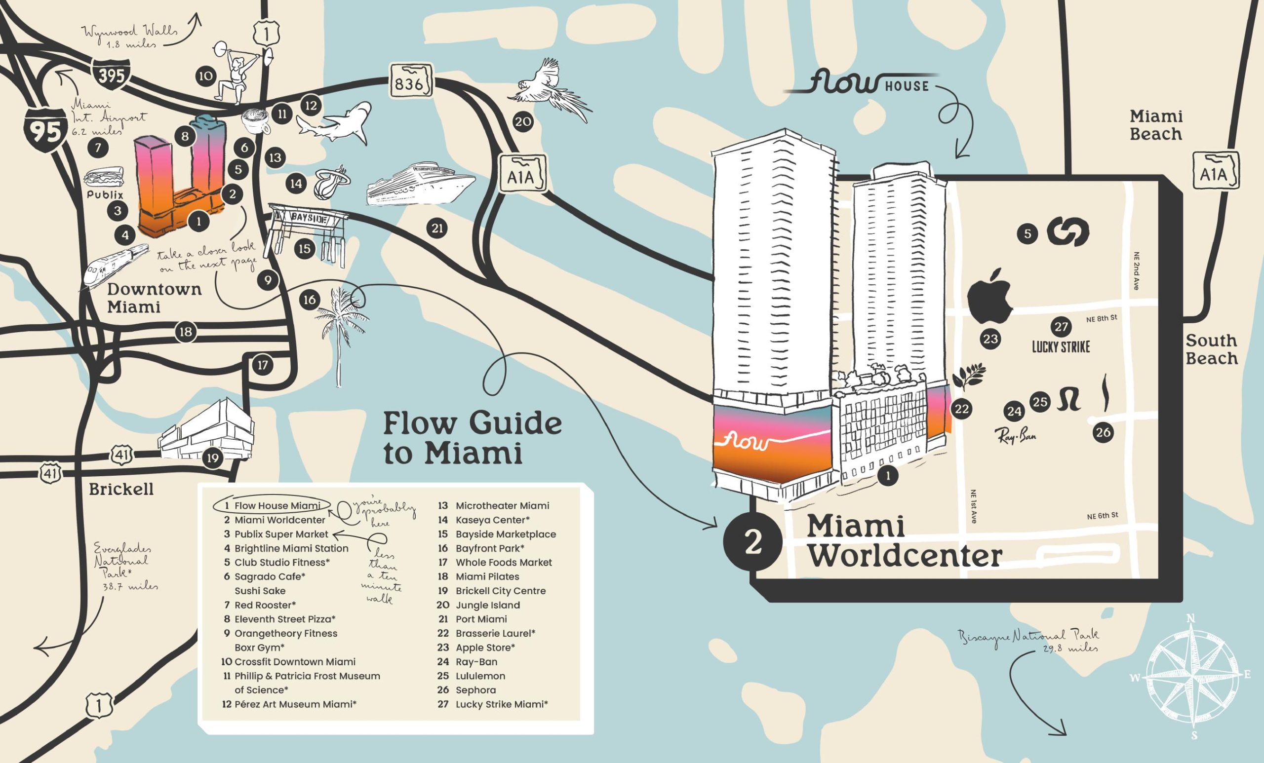 Flow House Neighbourhood Map