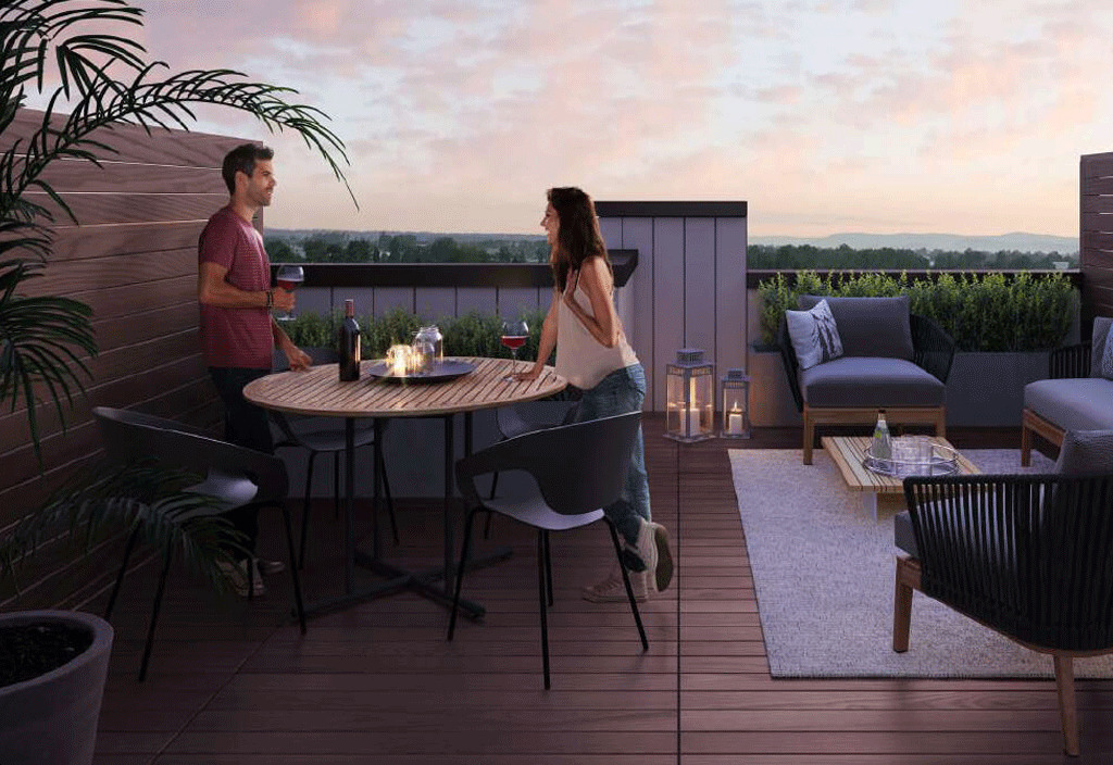 Cachet Bradford Towns Private Rooftop Terraces with Personal Seating Areas