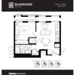 Diamond Empire Maverick Condos | Diamond | 452 SQF | 1B